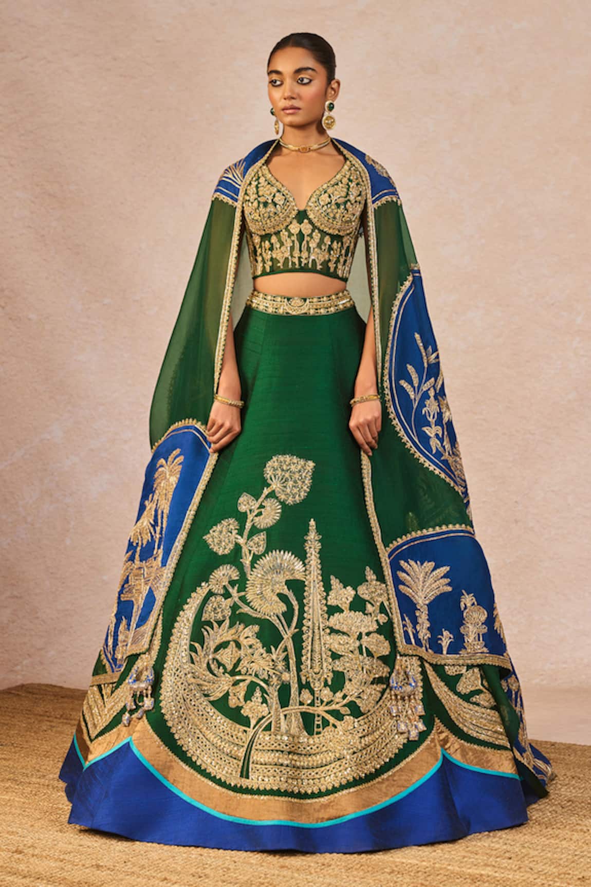 Masaba Mehendi Rachke Embroidered Lehenga Set 