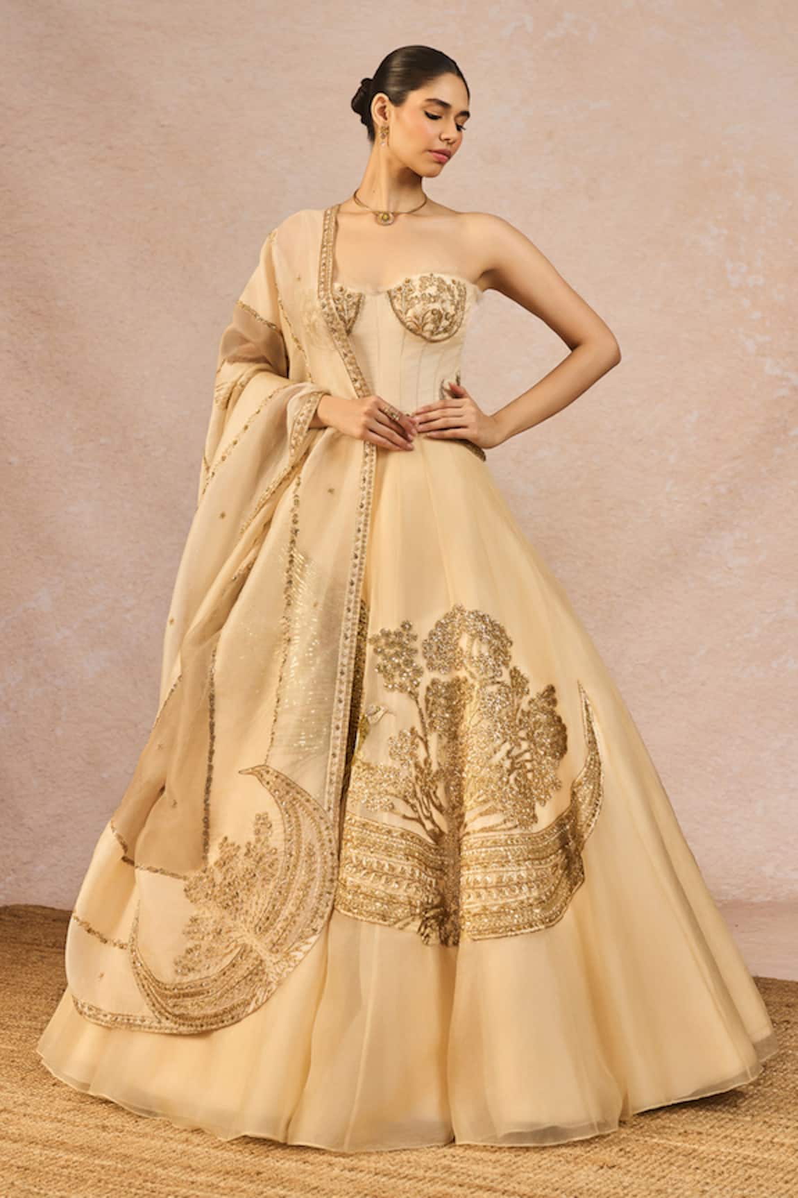 Masaba Tera Khayal 12 Kalis Embroidered Lehenga Set 