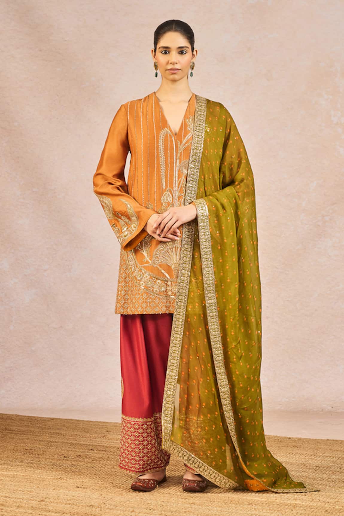 Masaba Garam Masala Embroidered Kurta Set 
