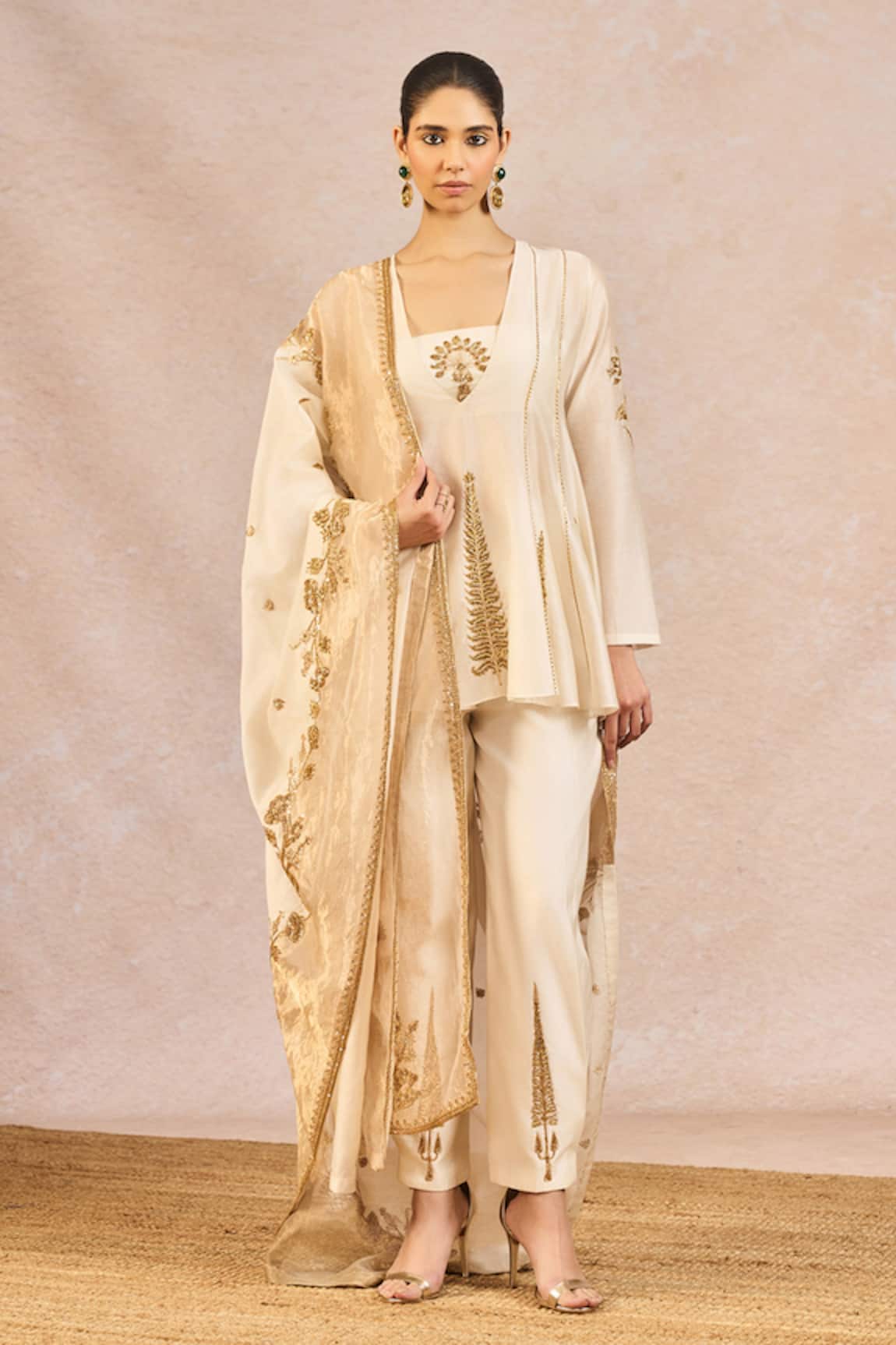 Masaba Pehli Kiran Embroidered Peplum Kurta Set 