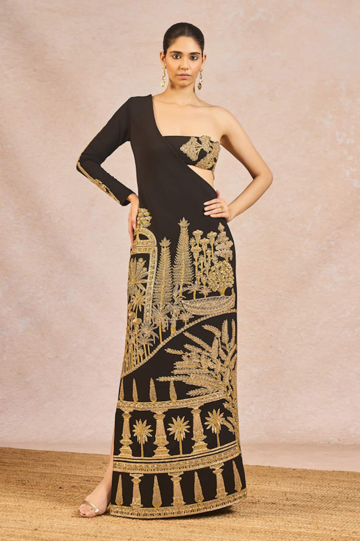 Masaba Aankhon Ka Paigam Embroidered Gown With Bustier 