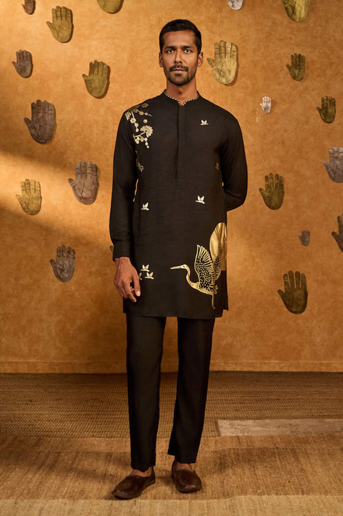 Masaba Black Crane Dawn Kurta Set 