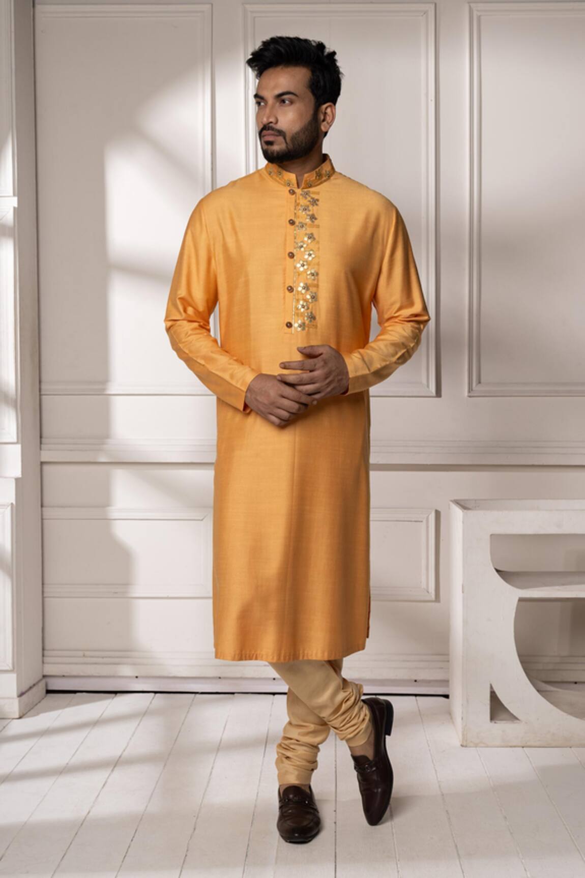 Minikin Placket Embroidered Kurta Set 