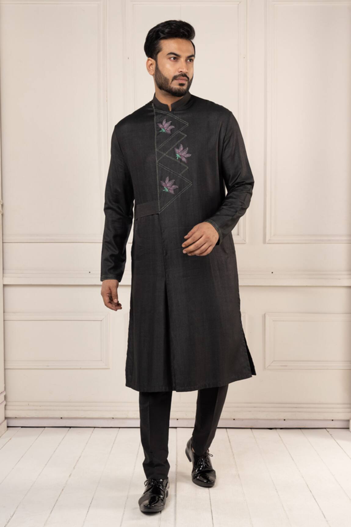 Minikin Thread Embroidered Kurta Set 