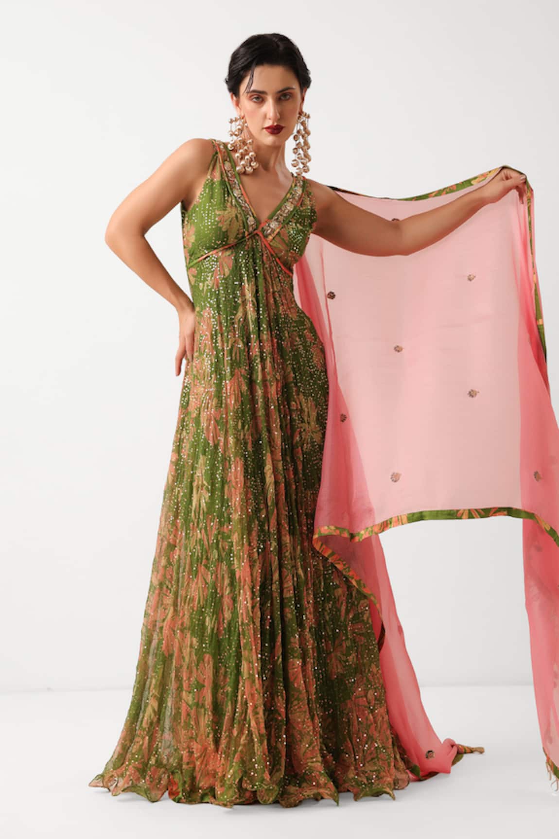 Pallavi Jaipur Subo Drishti Anarkali Pant Set 