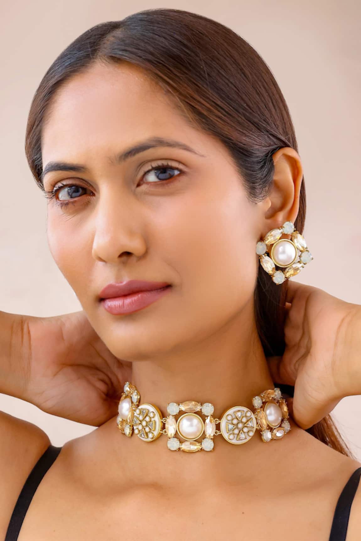 Bblingg Veda Shell Stone & Pearl Choker 