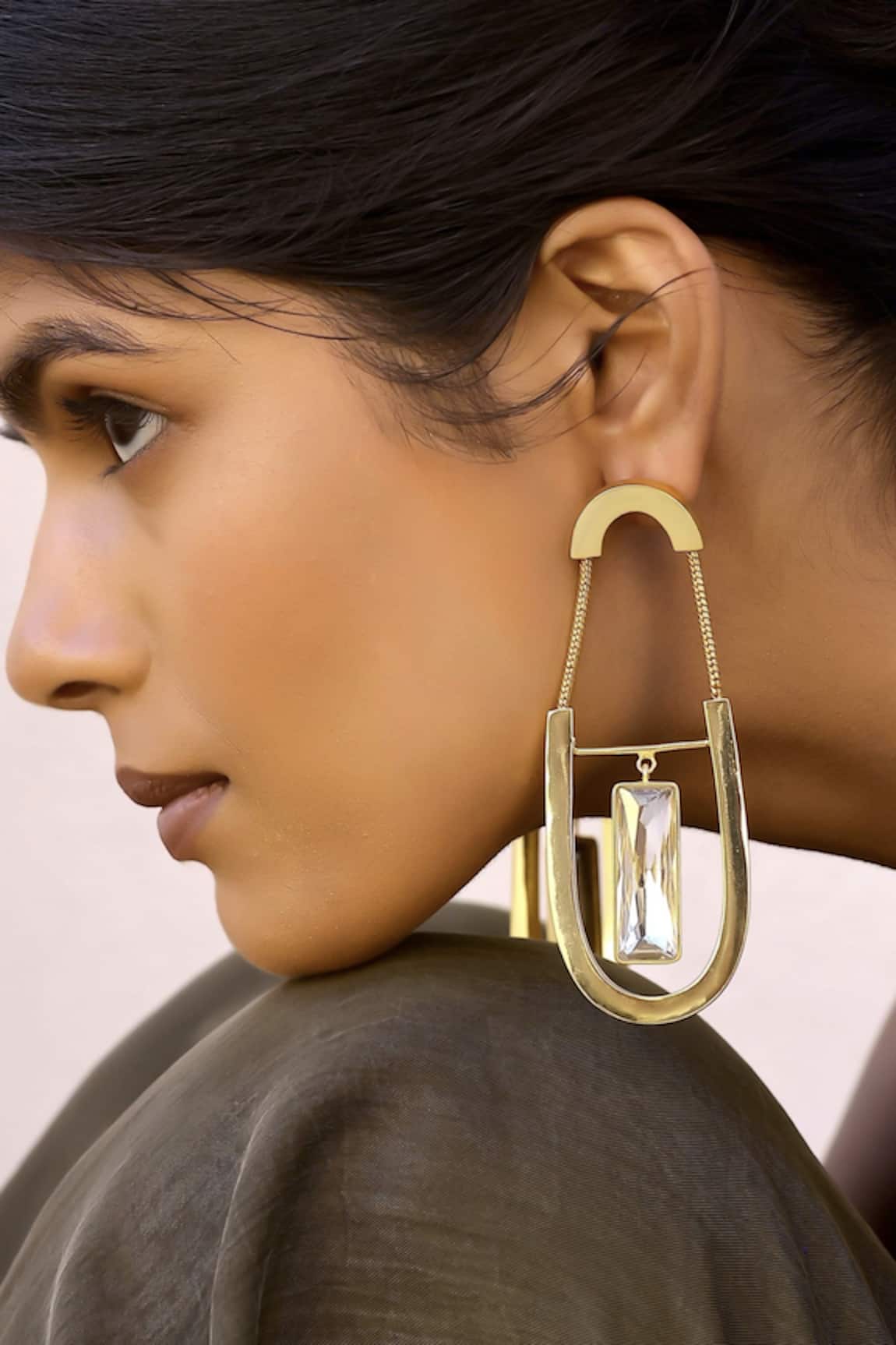 Bblingg Zyla Swarovski Baguette Crystal Danglers 