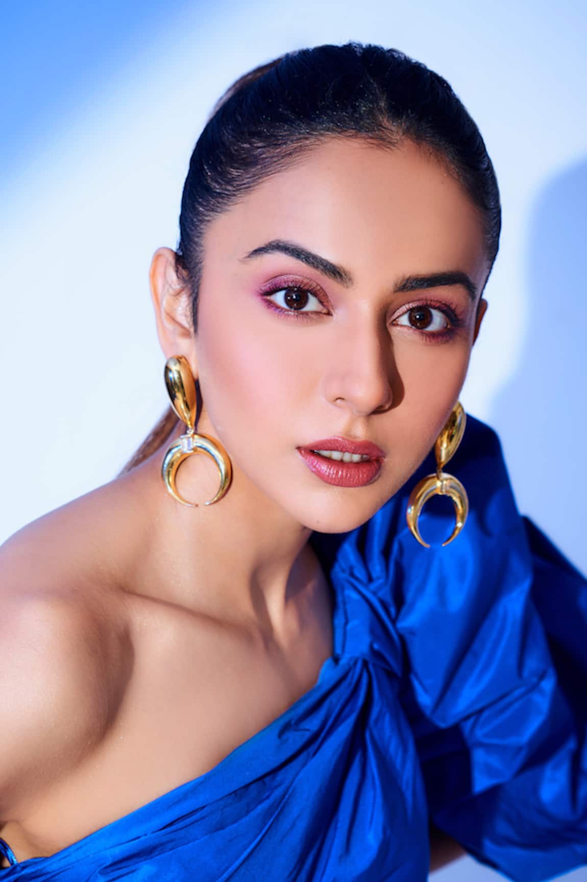 Bblingg Copa Drop Gold Baguette Crystal Earrings 