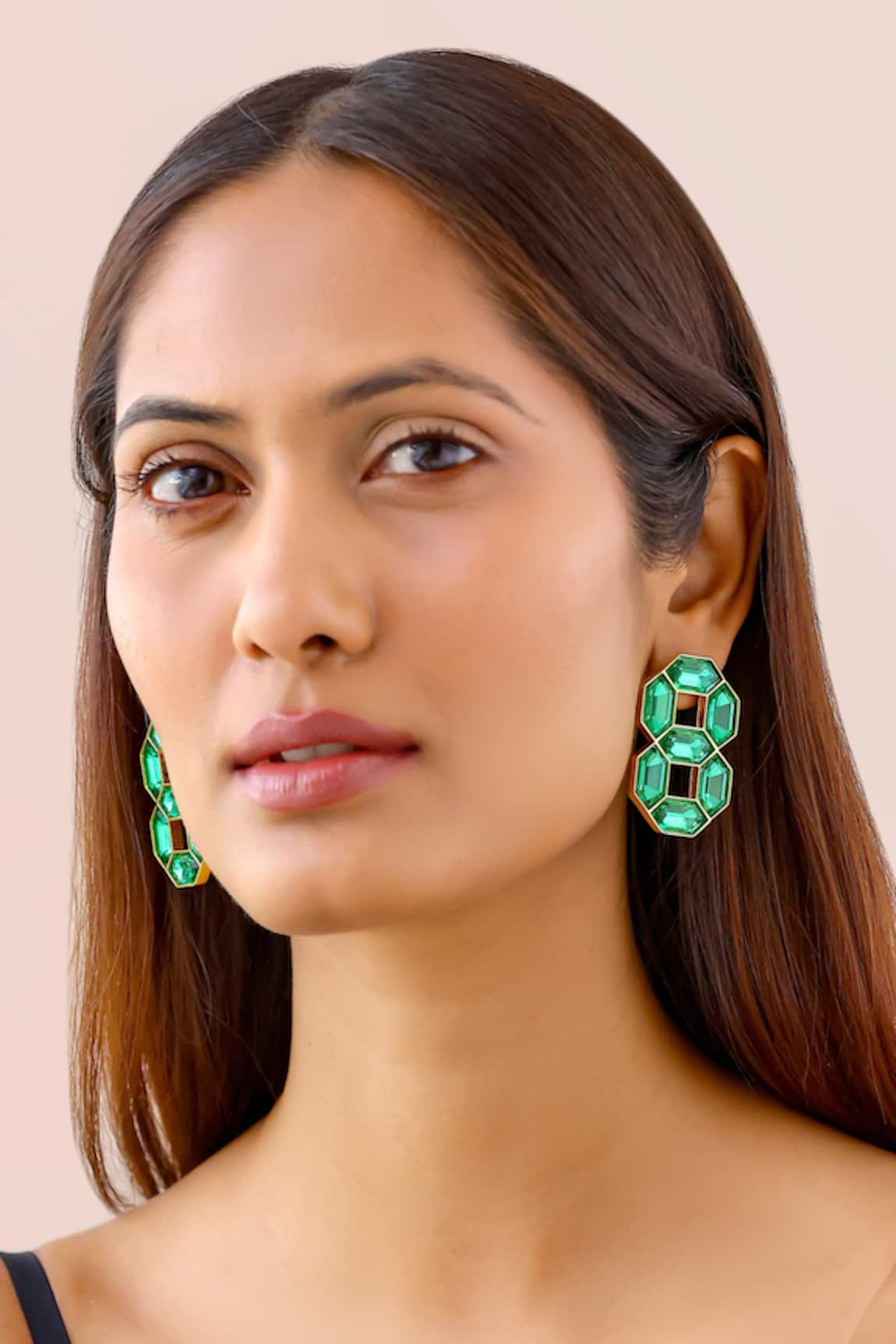 Bblingg Cavana Double Swarovski Crystal Stud Earrings 