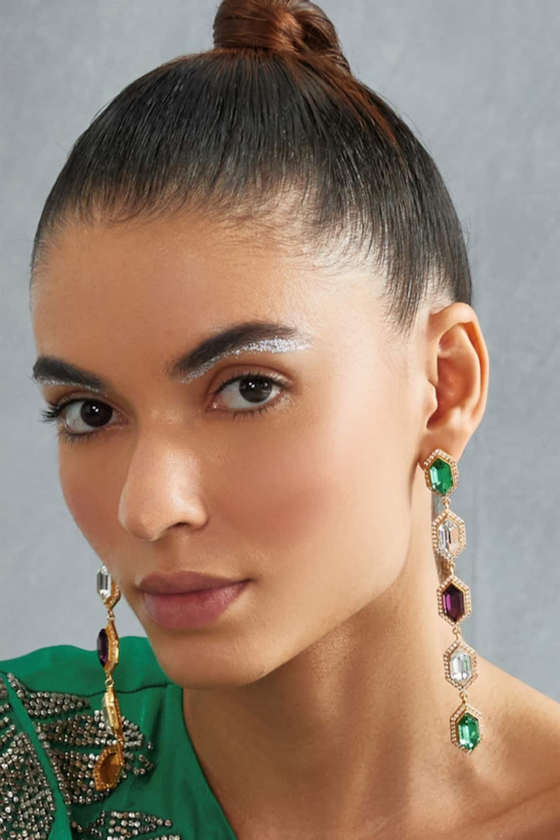 Bblingg Cavi Multihued Crystal & Cubic Zirconia Danglers 