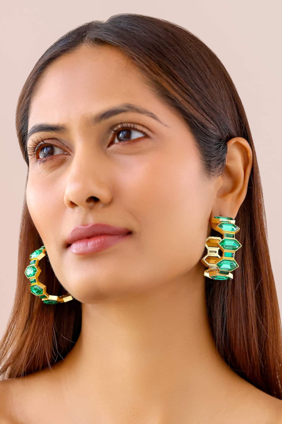 Bblingg Cavana Crystal Embellished Hoop Earrings 