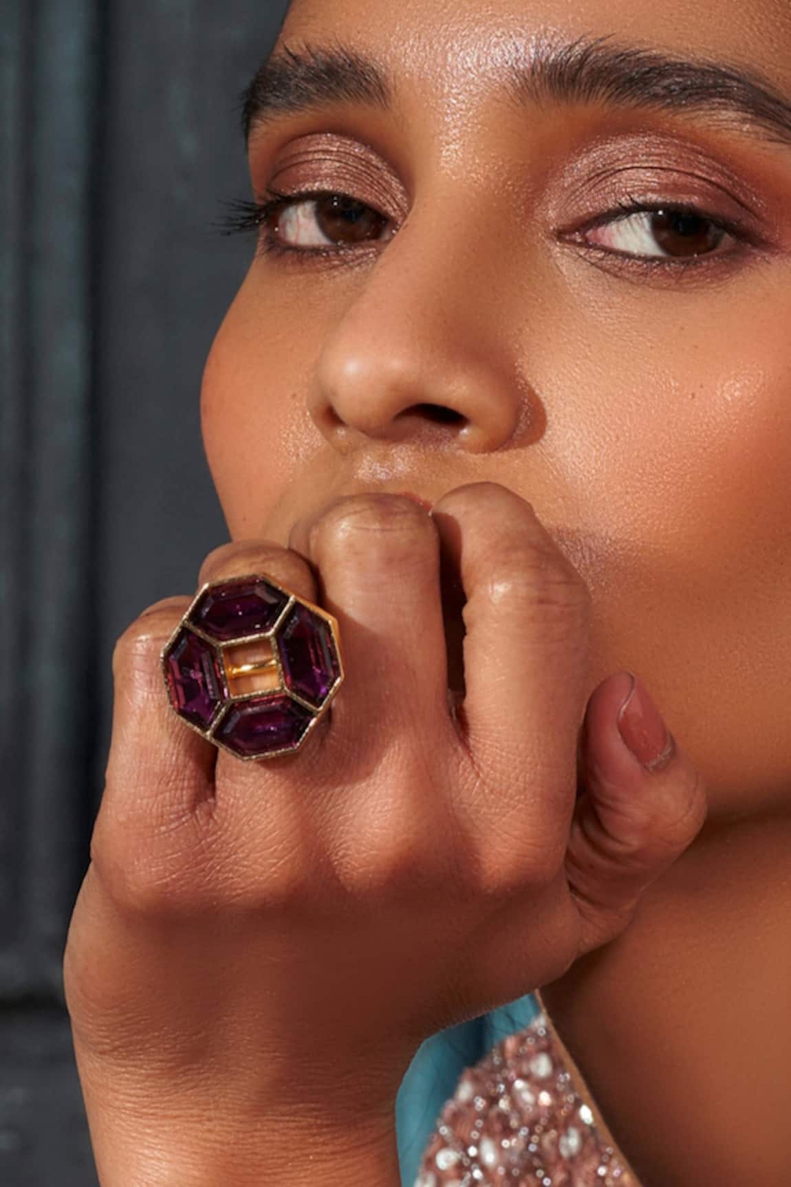 Bblingg Cavana Octagonal Crystal Ring 