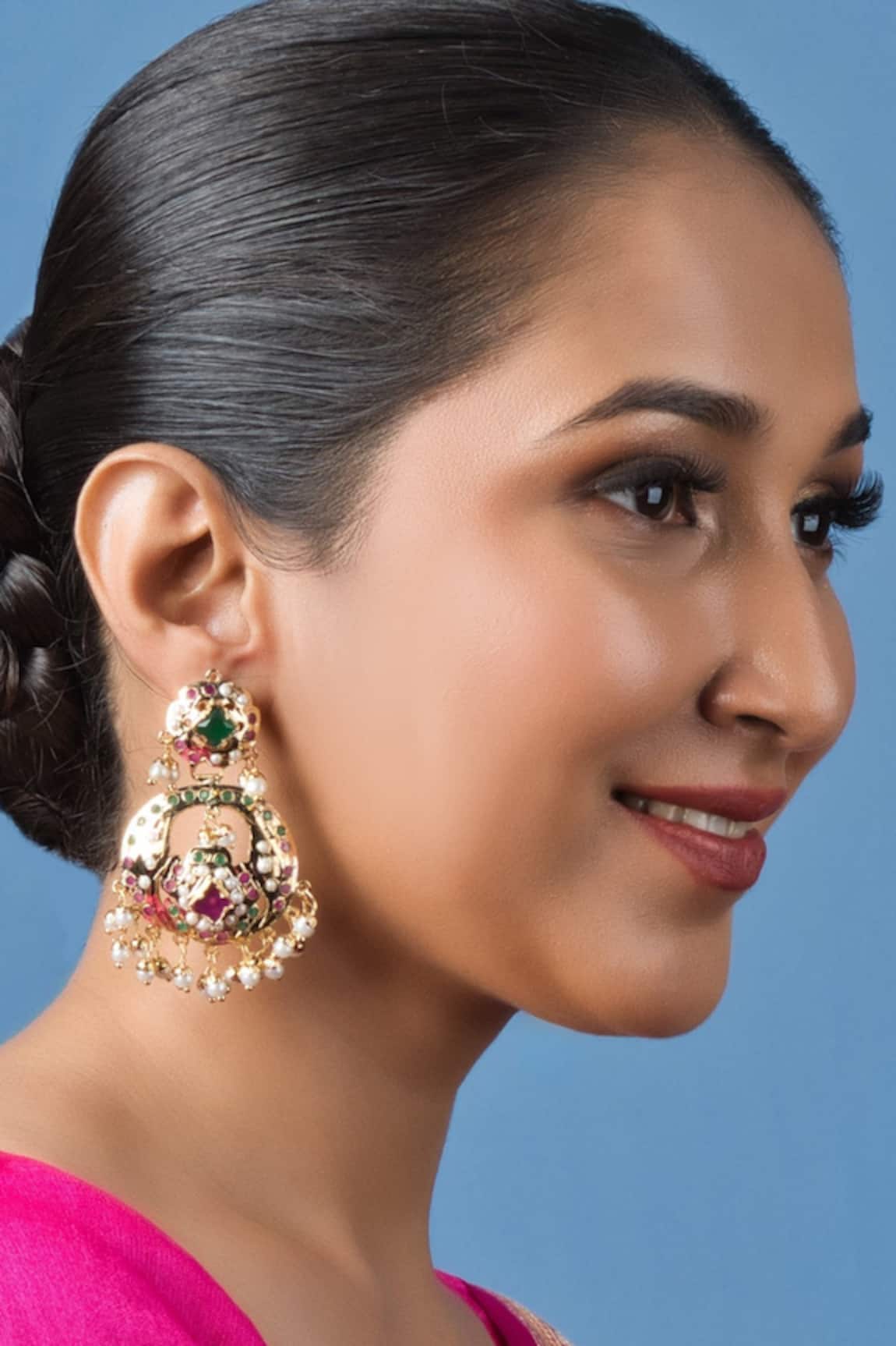 Queens Jewels Zeenat Jadau Dangler Earrings 