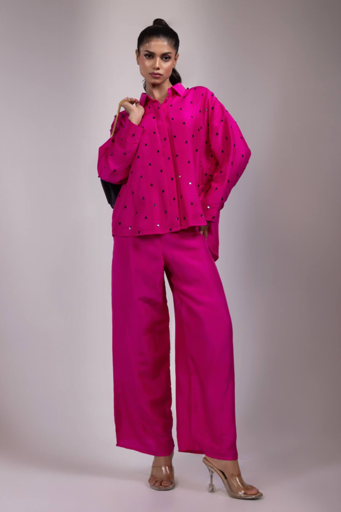 Yoseba Embellished Shirt With Pant 
