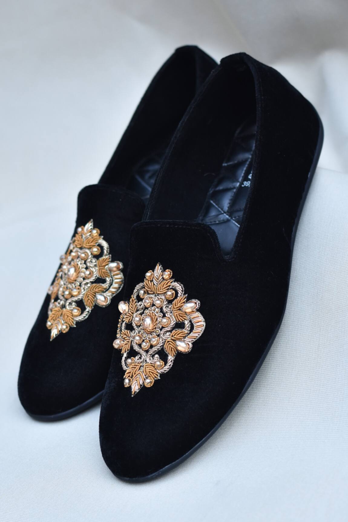 Around Always Anmol Zardozi Embroidered Loafers 