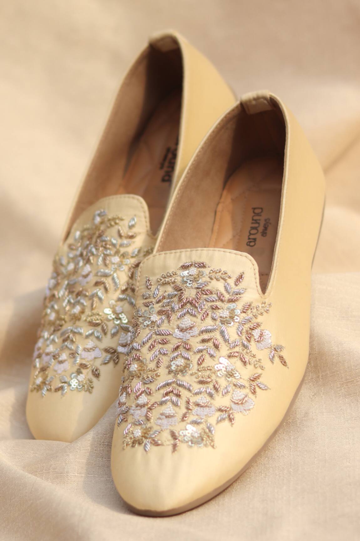 Around Always Eve Floral Embroidered Loafers 