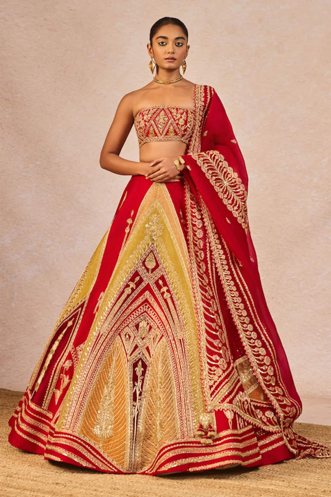 Masaba Garam Masala 12 Kalis Embroidered Lehenga Set 