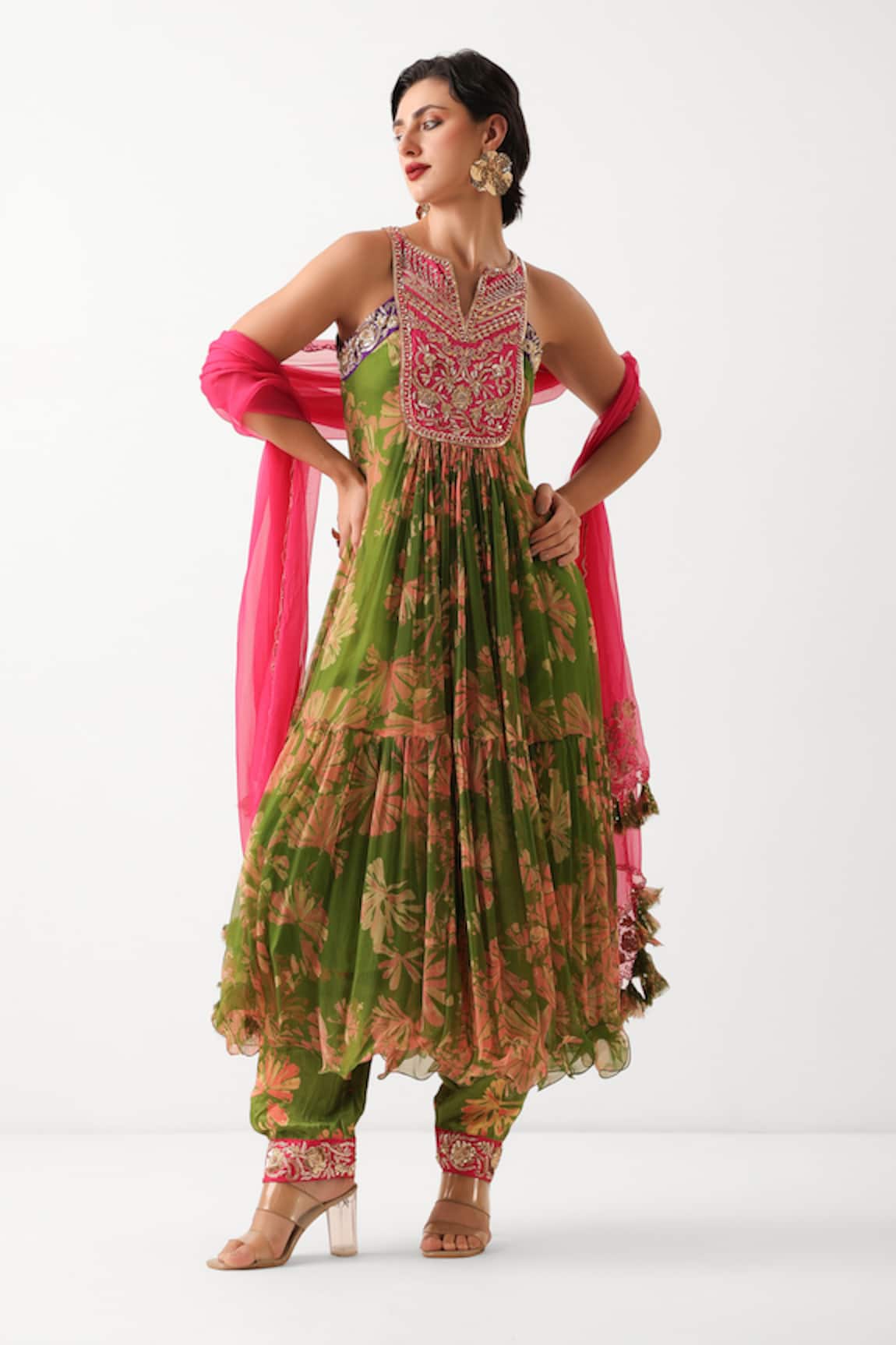 Pallavi Jaipur Saraswati Printed Kurta Salwar Set 