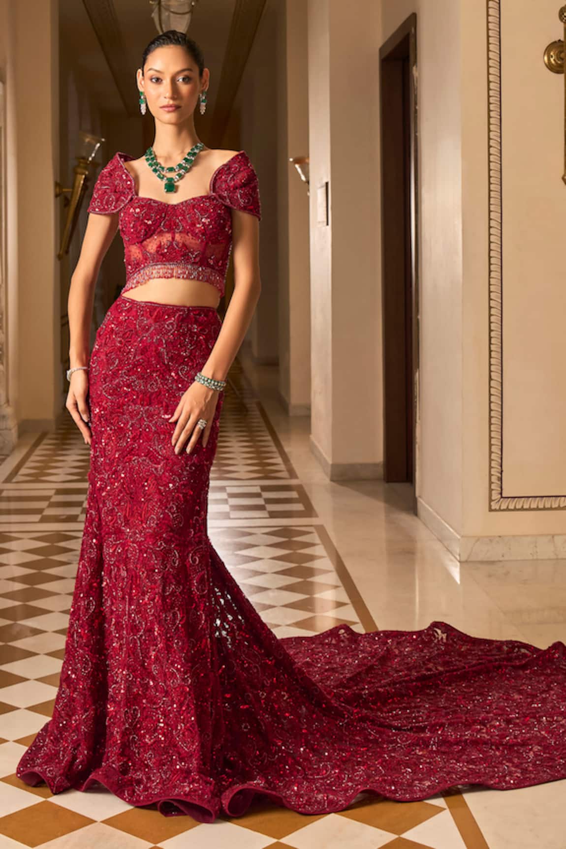 Amit GT Inaaya Embroideredd Lehenga With Blouse 