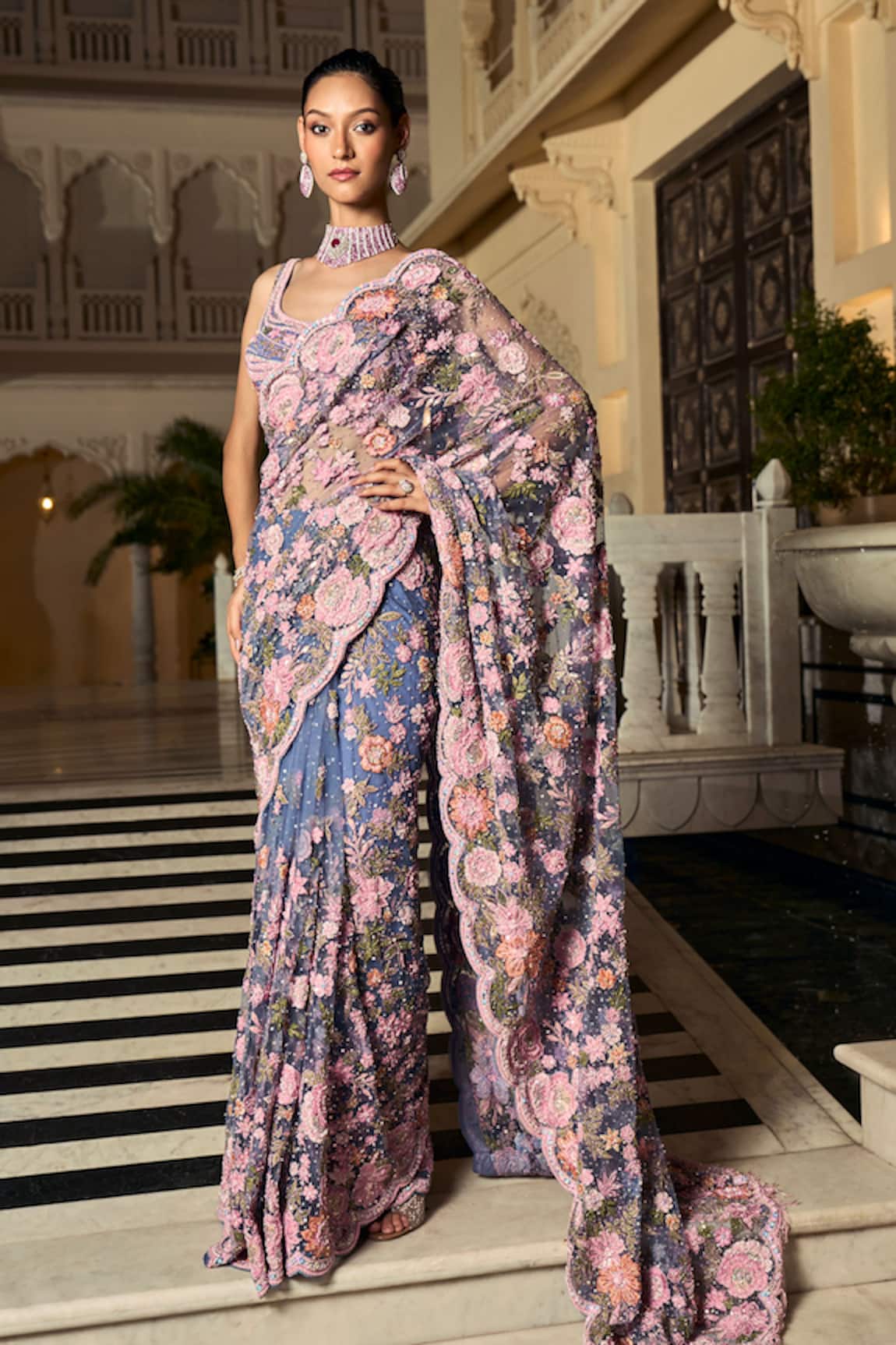 Amit GT Anaira Floral Pattern Saree 