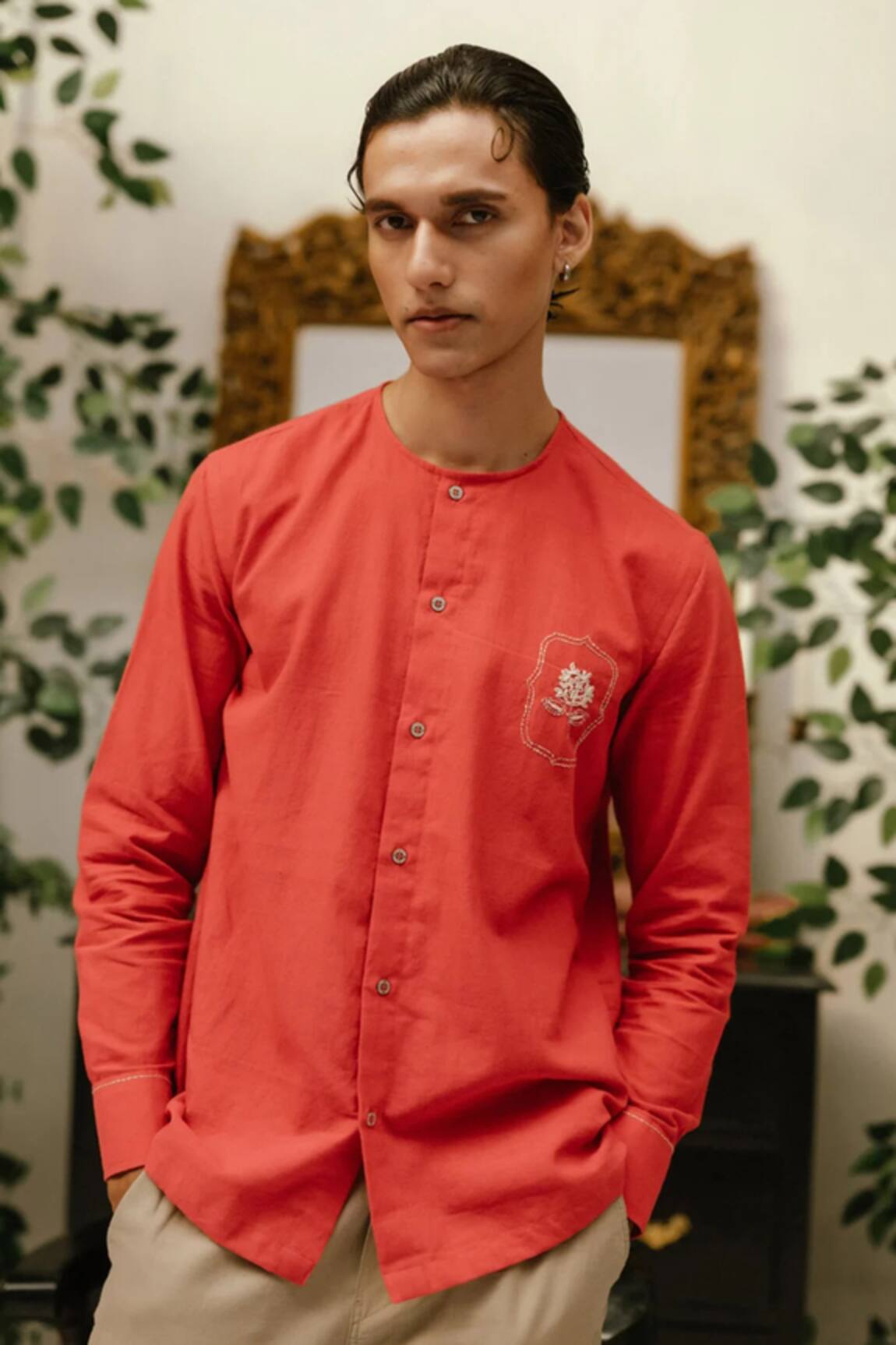 Vaani Beswal Leon Handwoven Cotton Shirt 