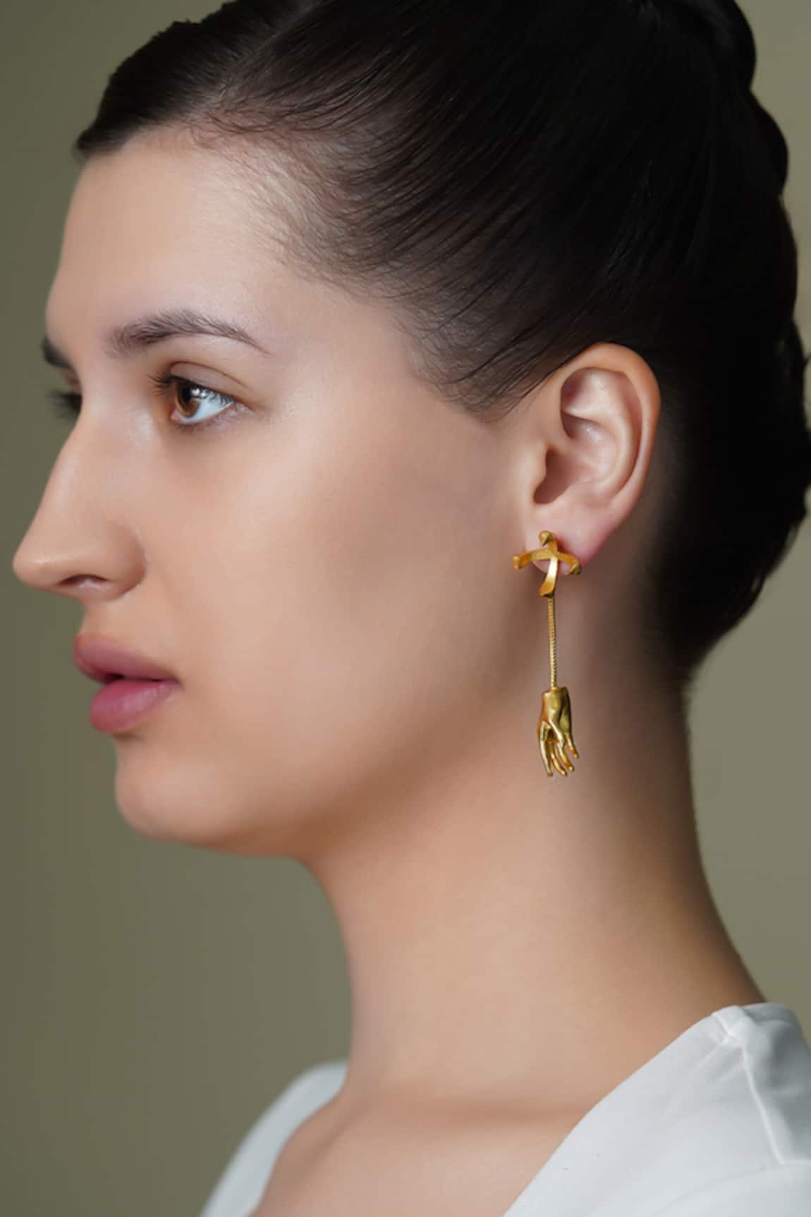 Joules By Radhika Elora Leaf Drop Earrings 