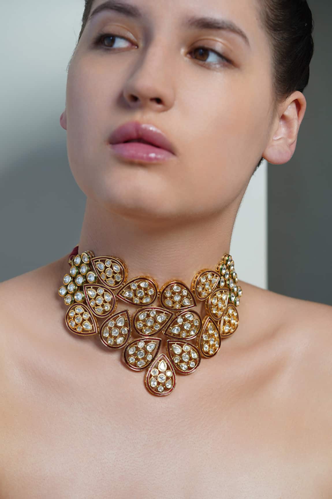 Joules By Radhika Amber Bloom Teardrop Necklace 