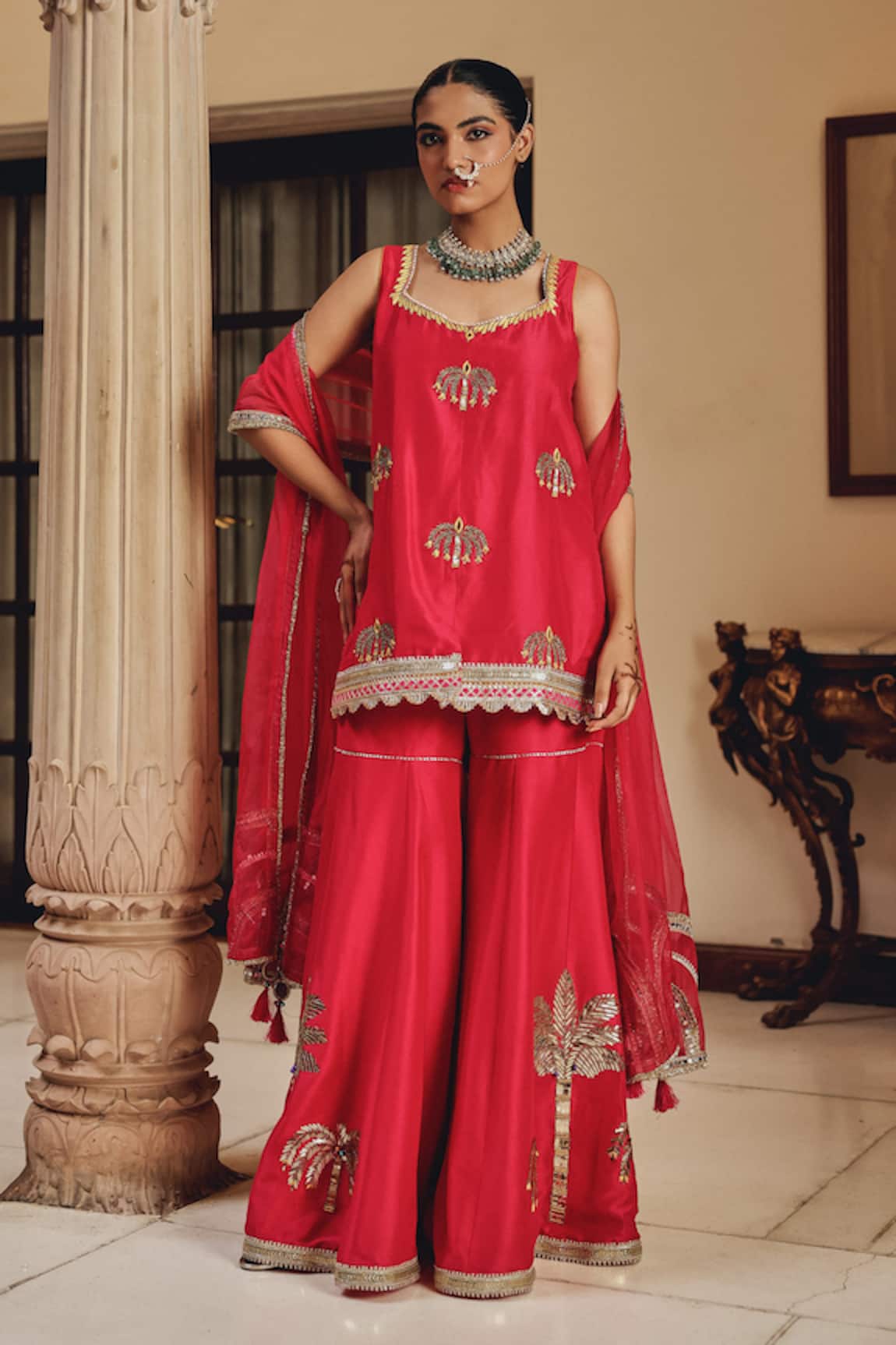 Ajiesh Oberoi Rani Bahaar Glam Gharara Set 