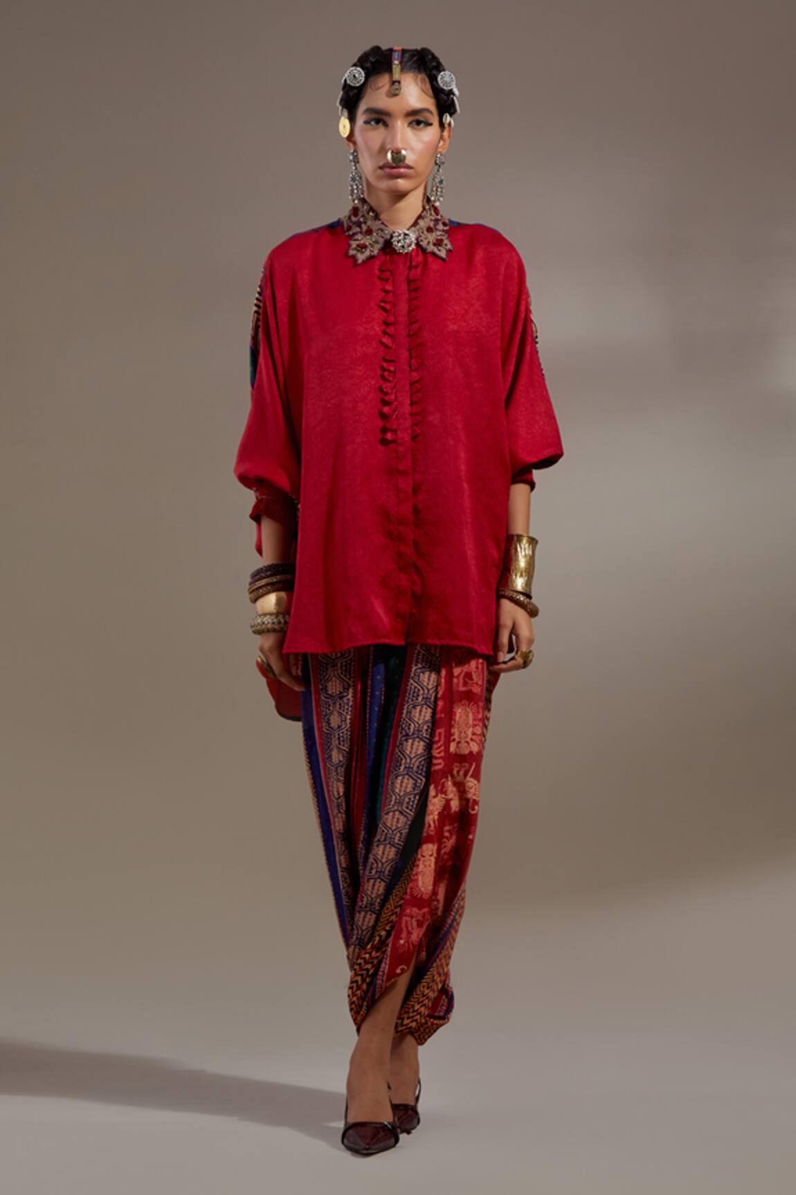 Aseem Kapoor Mandala Pattern Shirt & Trouser Set 