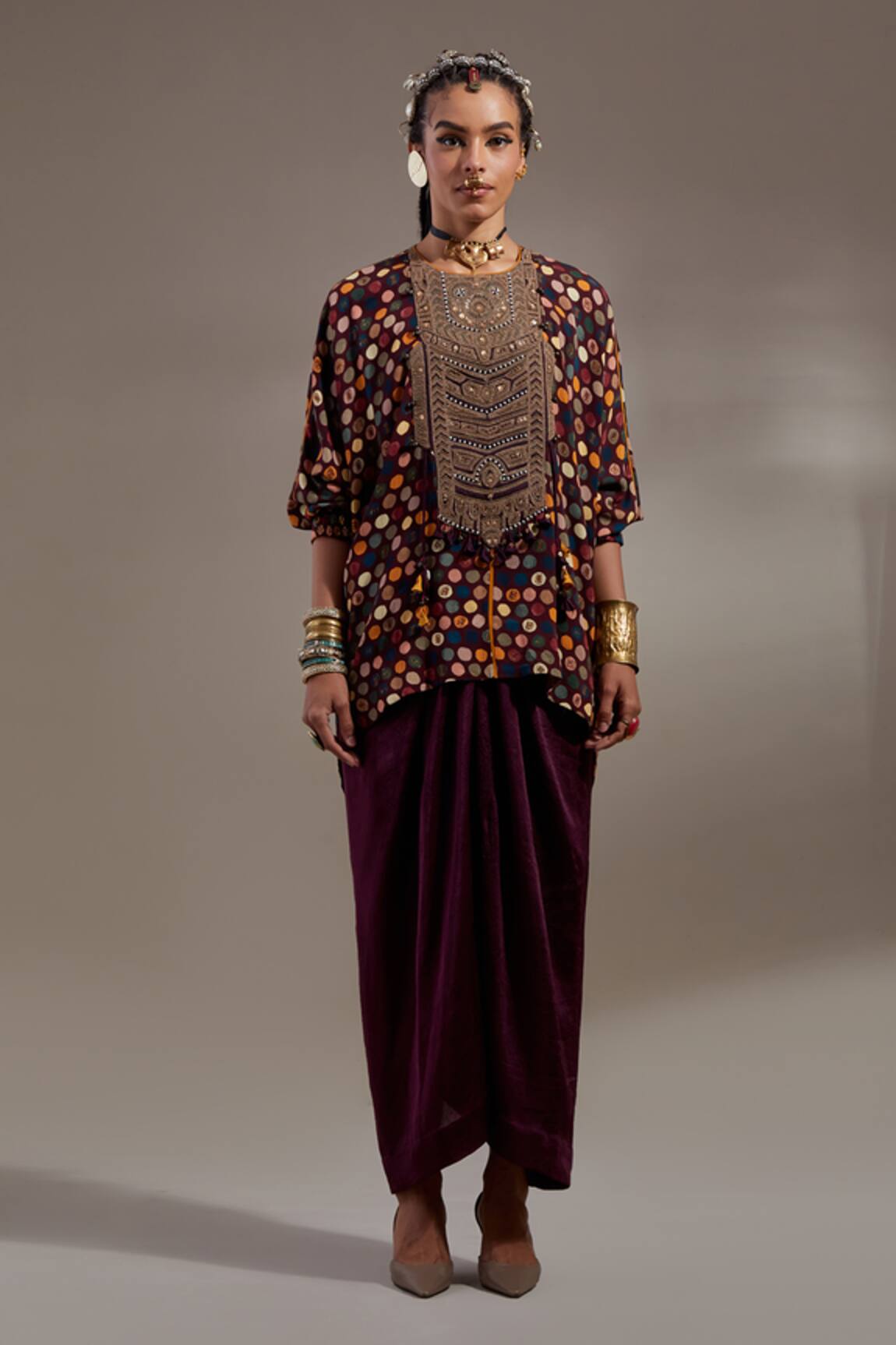 Aseem Kapoor Kuru Trapeze Kurta With Skirt 