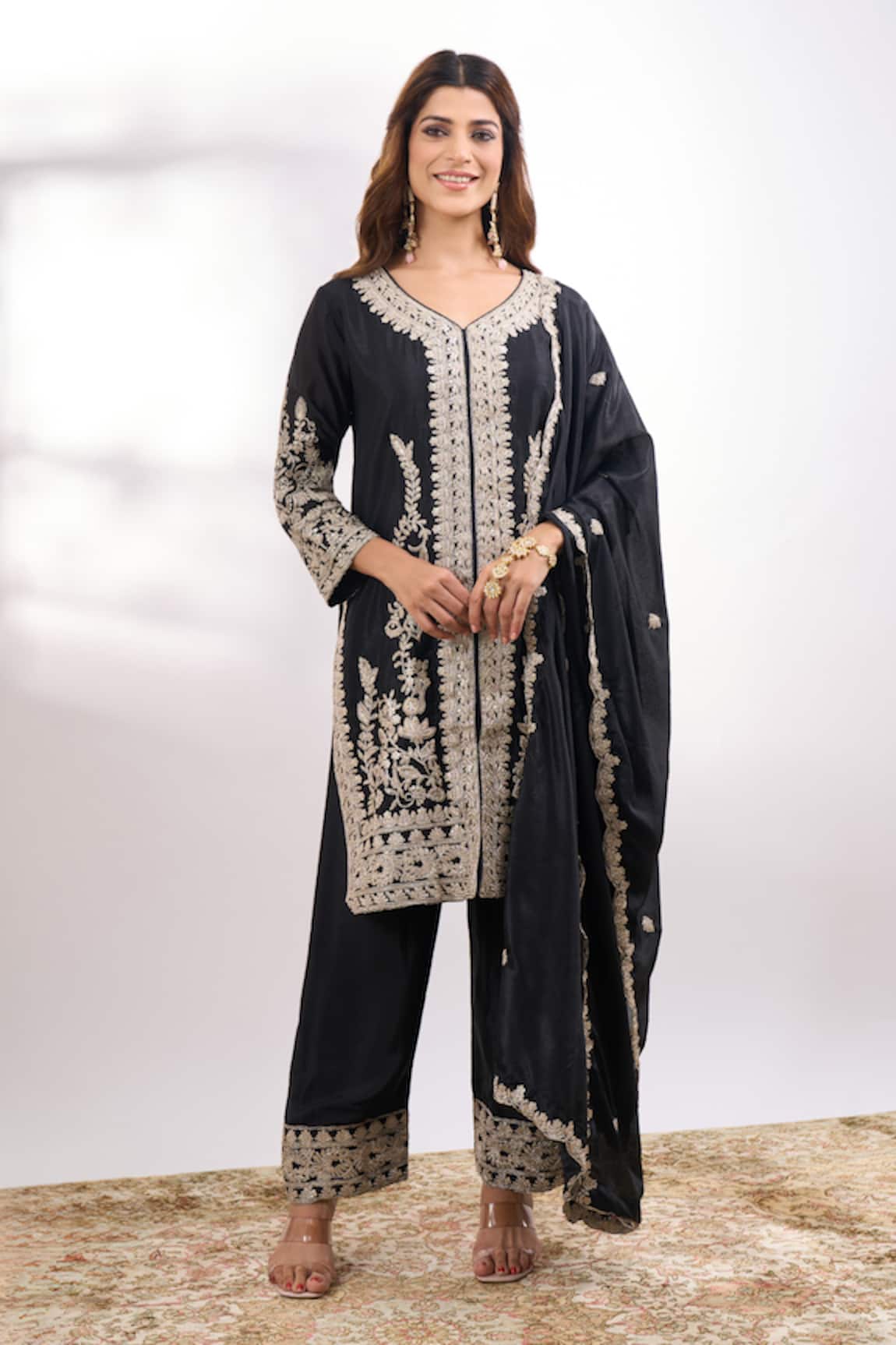 Alaya Advani Flora Embroidered Kurta Pant Set