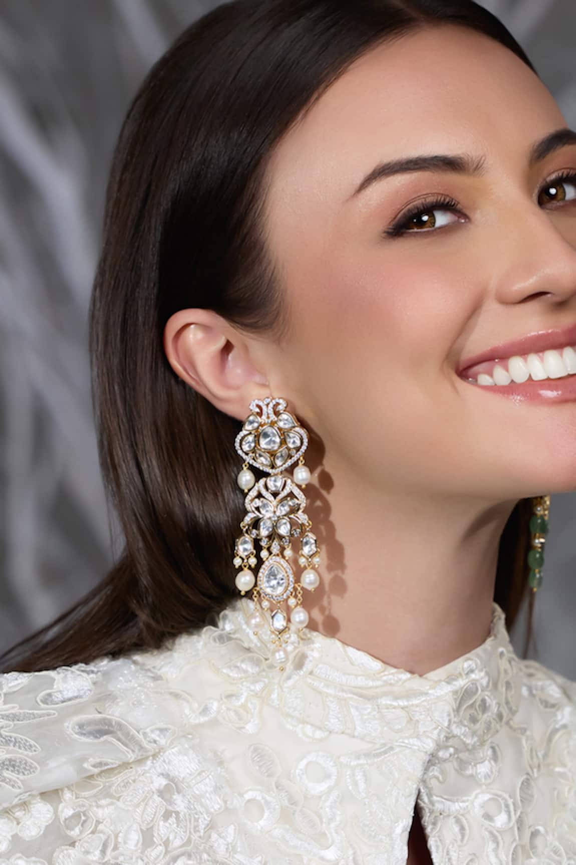 Joules By Radhika Dazzling Crystal Drop Earrings 