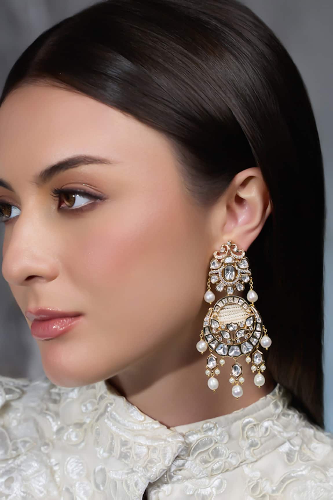 Joules By Radhika Tassel Aura Pearl Embellished Drop Earrings 