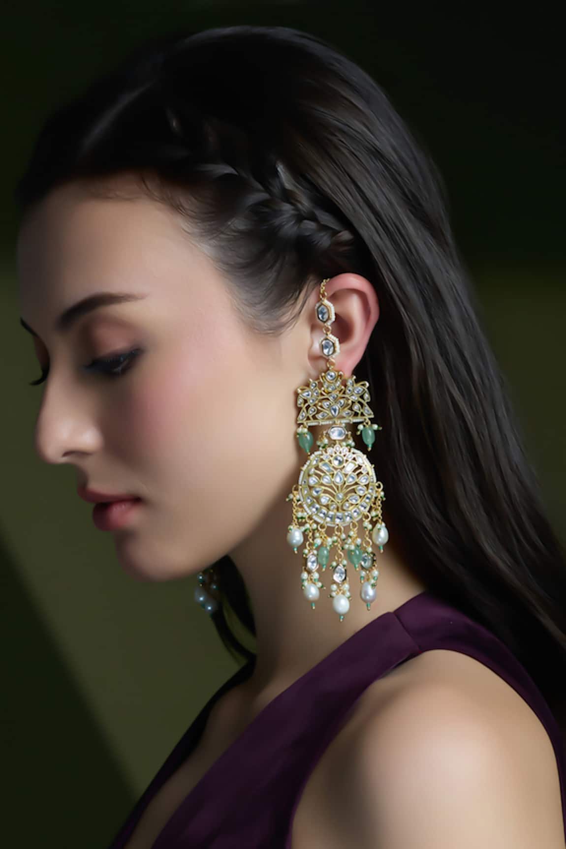 Joules By Radhika Shaahi Moonlight Passa Earrings 