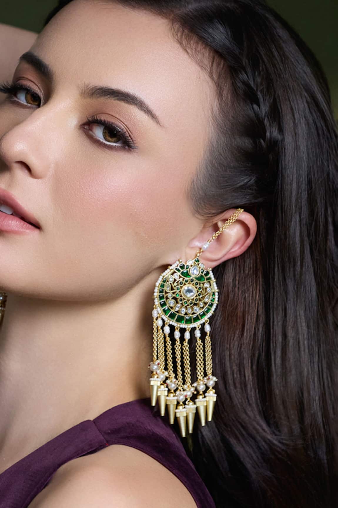 Joules By Radhika Regal Dazzle Drop Chandbalis 