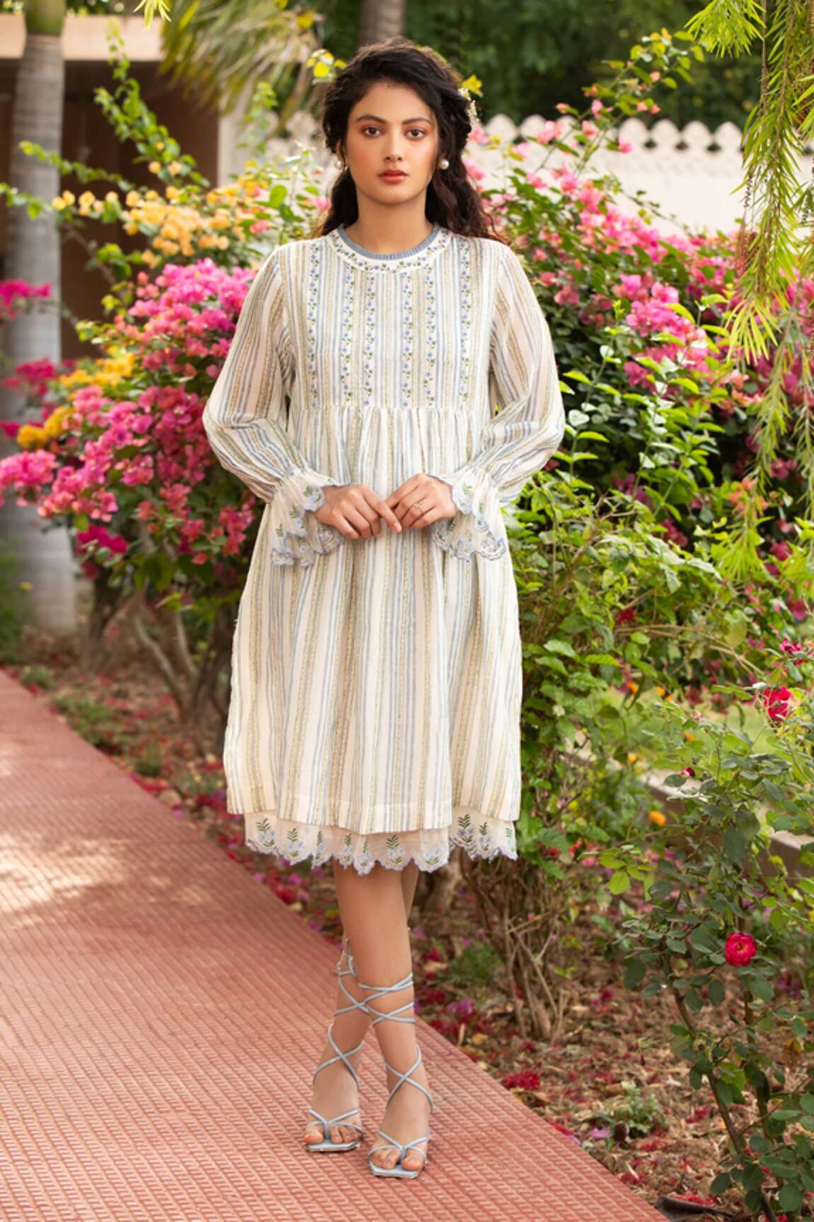 Amoree by Shikha Chaudhry Short Frilled Dress