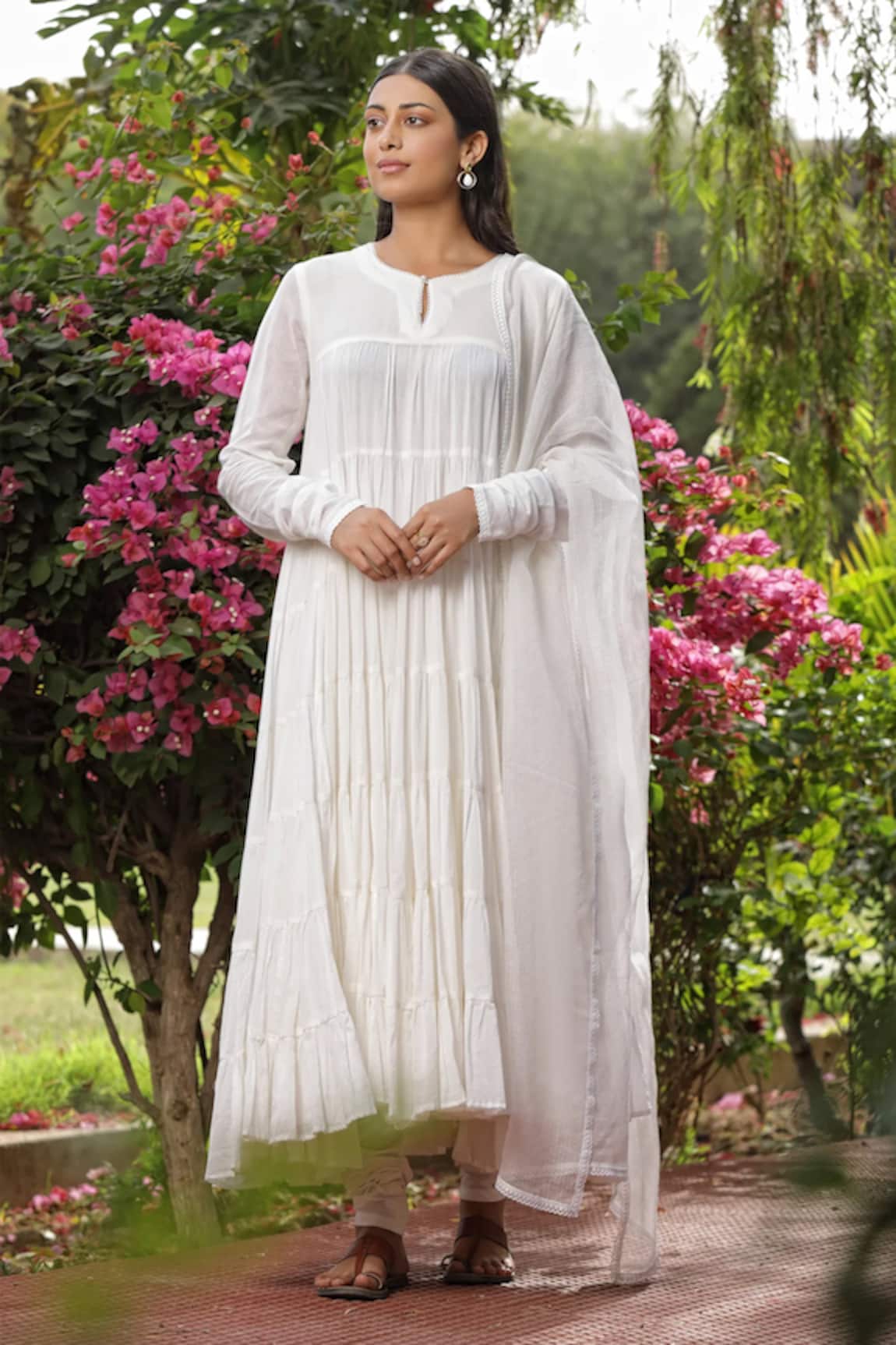 Amoree india Gathered Anarkali Set 