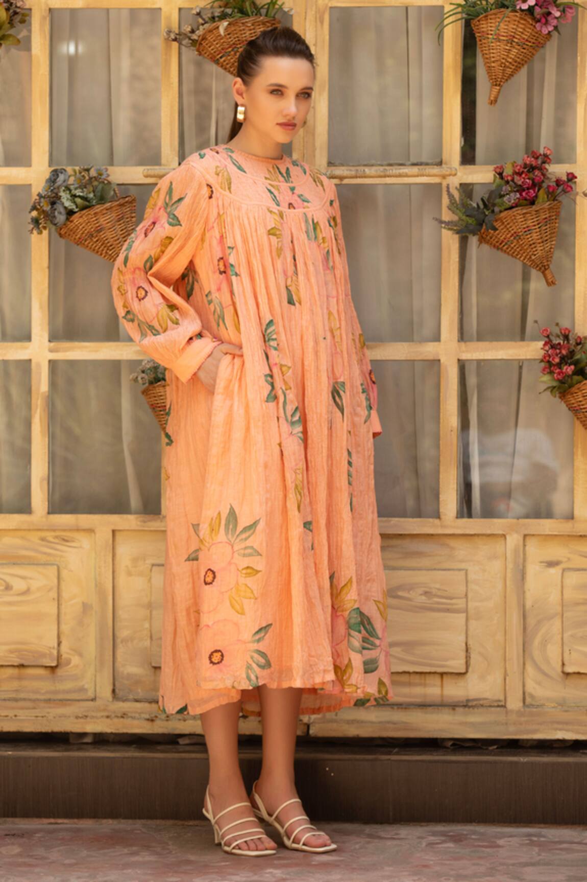 Amoree india Peach Blossom Dress 