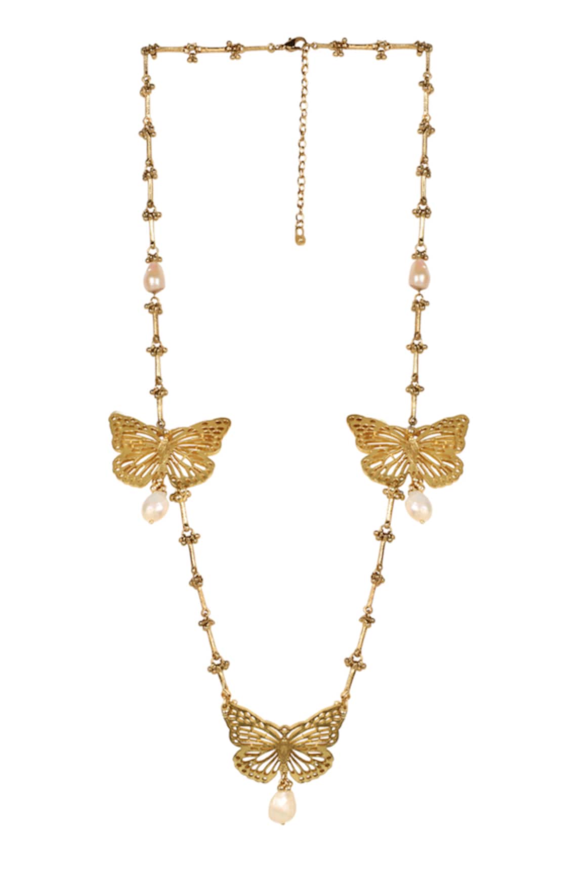 House Of Tuhina Akshara Butterfly Necklace 
