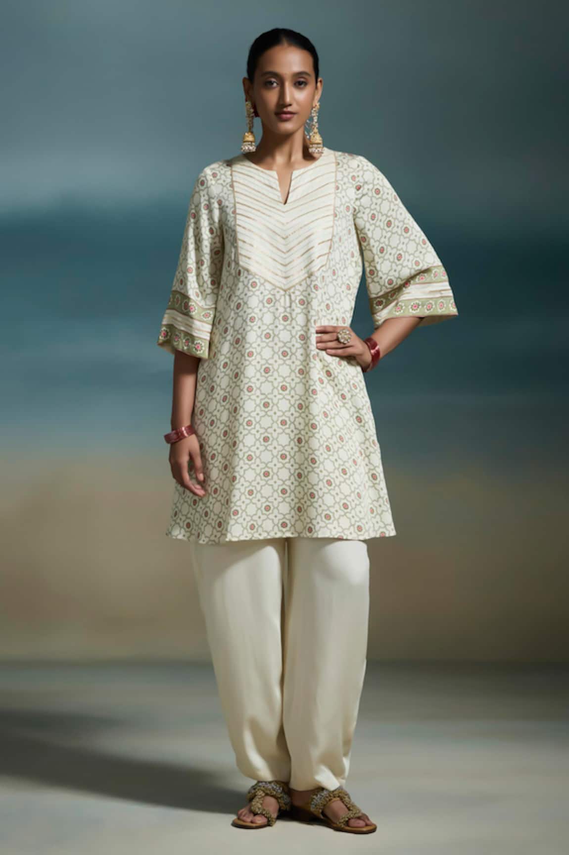 Dressfolk Kshirja Printed Kurta With Salwar 