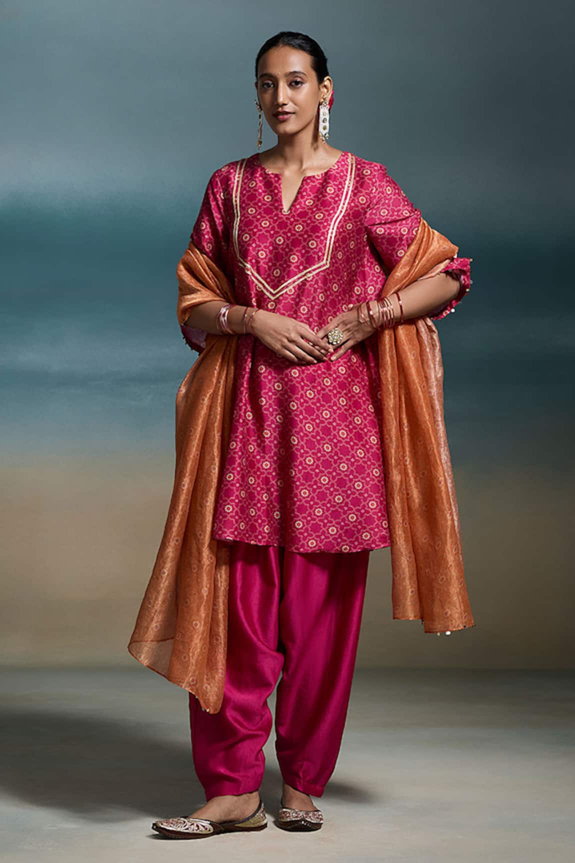 Dressfolk Kritika Printed Kurta Set 