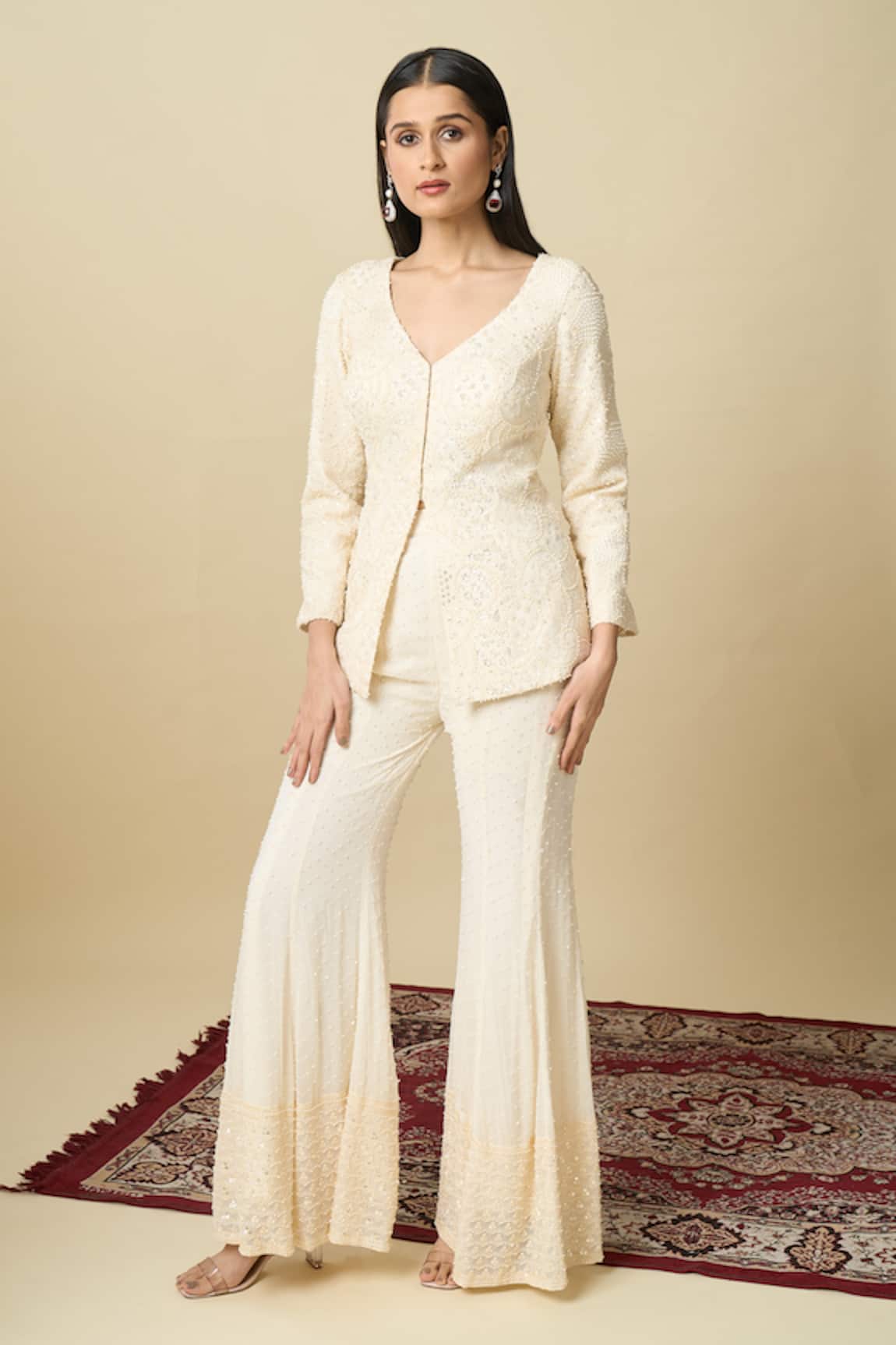 Alaya Advani Hand Embroidered Top & Sharara Set 