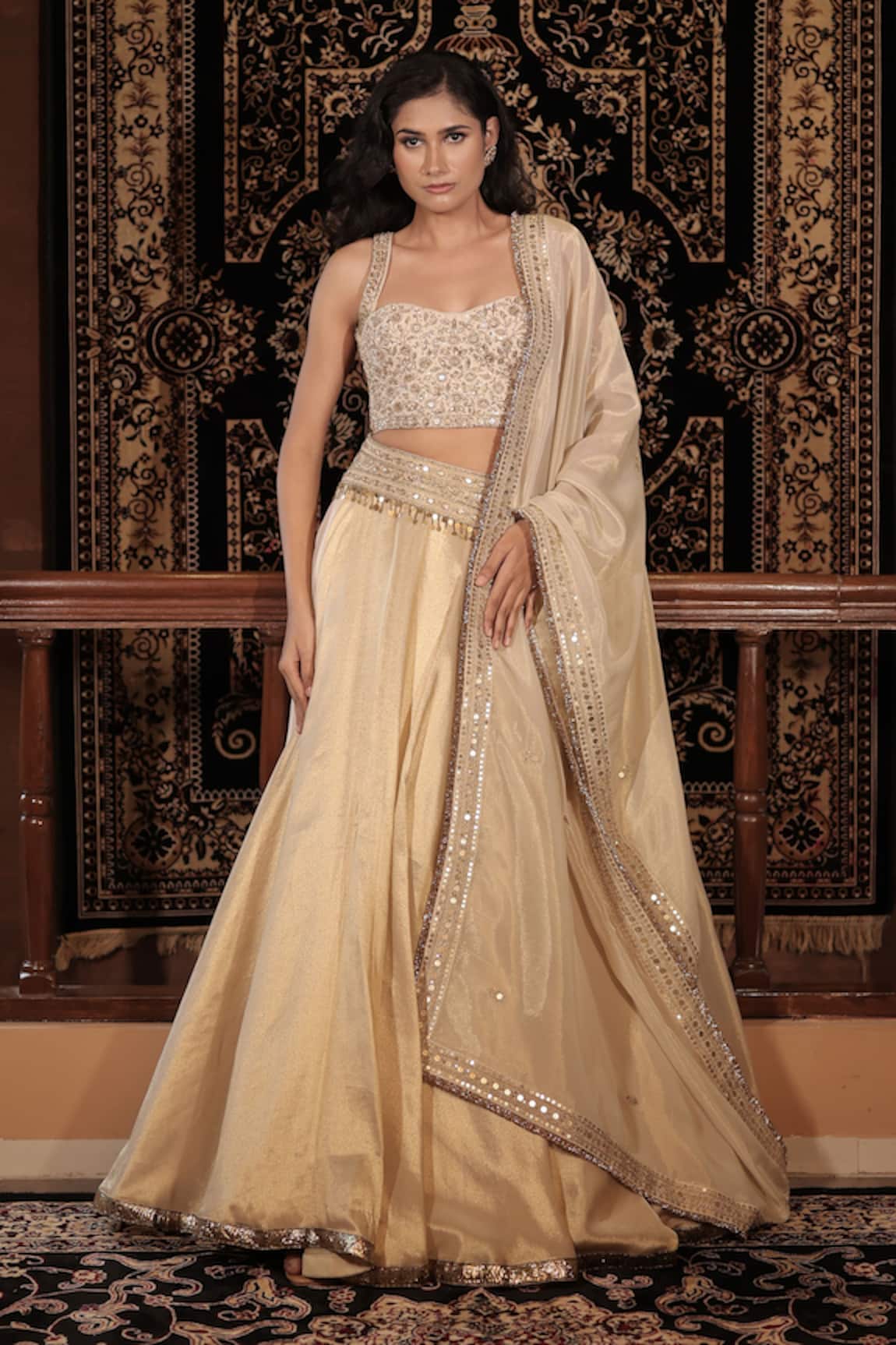 Vana Ethnics The Roopmati Zardozi Work Lehenga Set 