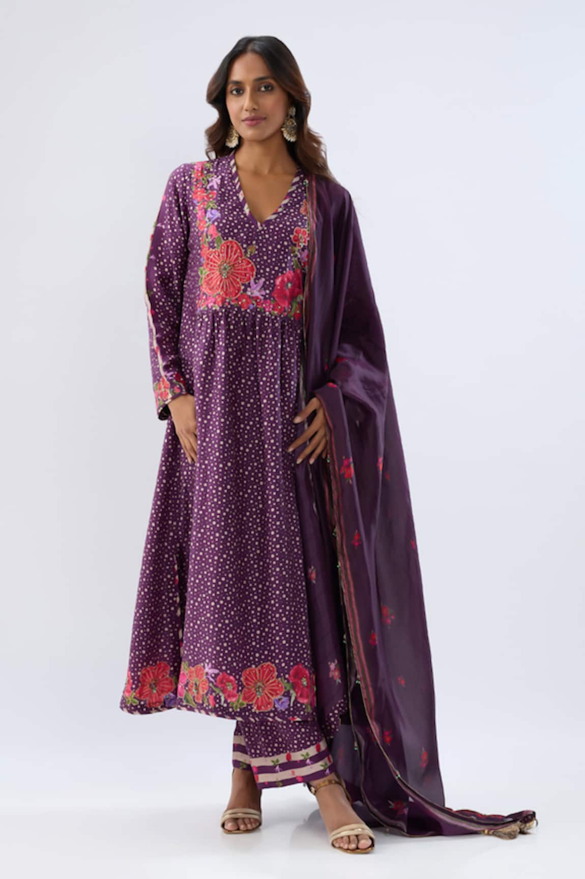 Label Niti Bothra Floral Pattern Kurta Set 