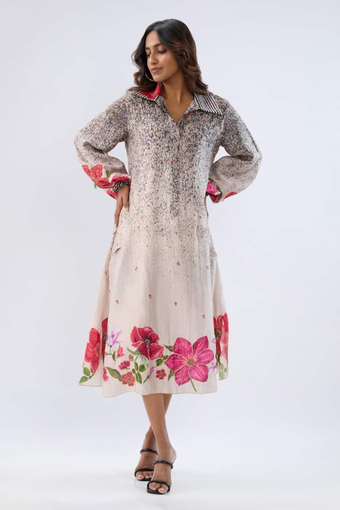 Label Niti Bothra Floral Pattern Dress 