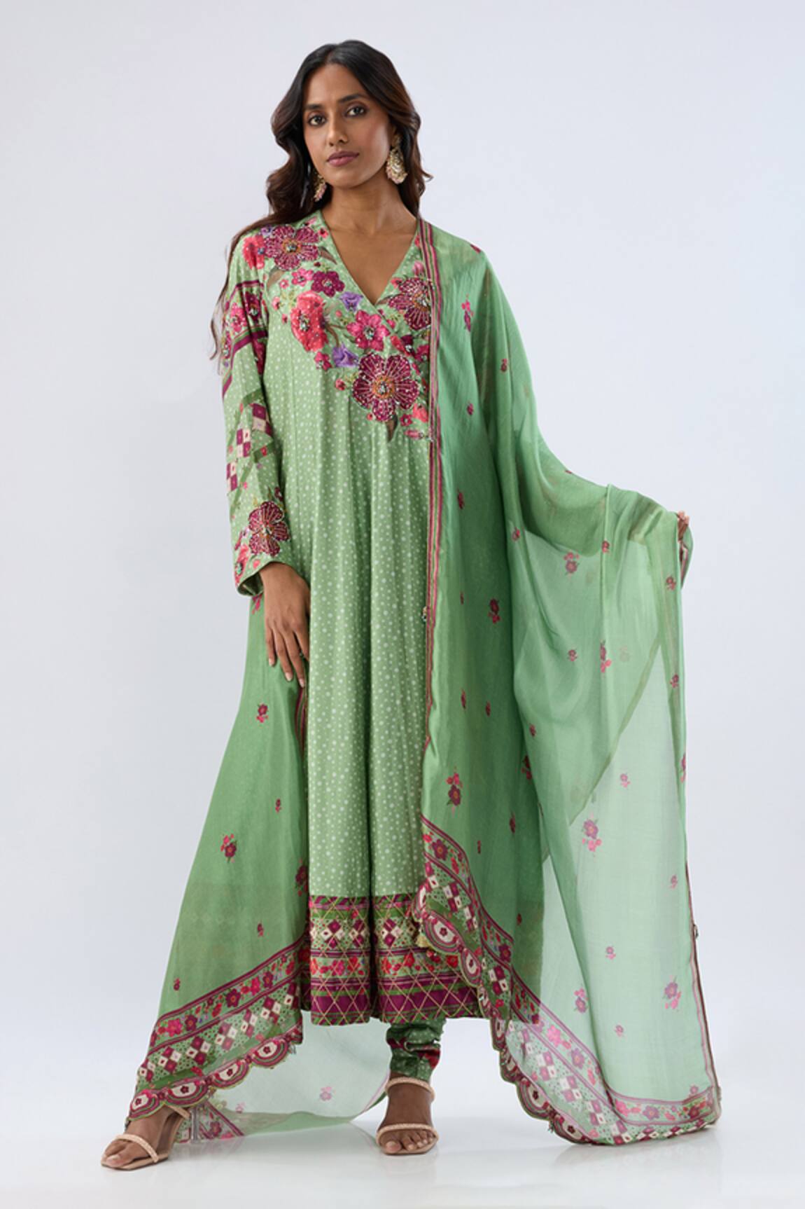 Label Niti Bothra Floral Pattern Kurta Set 