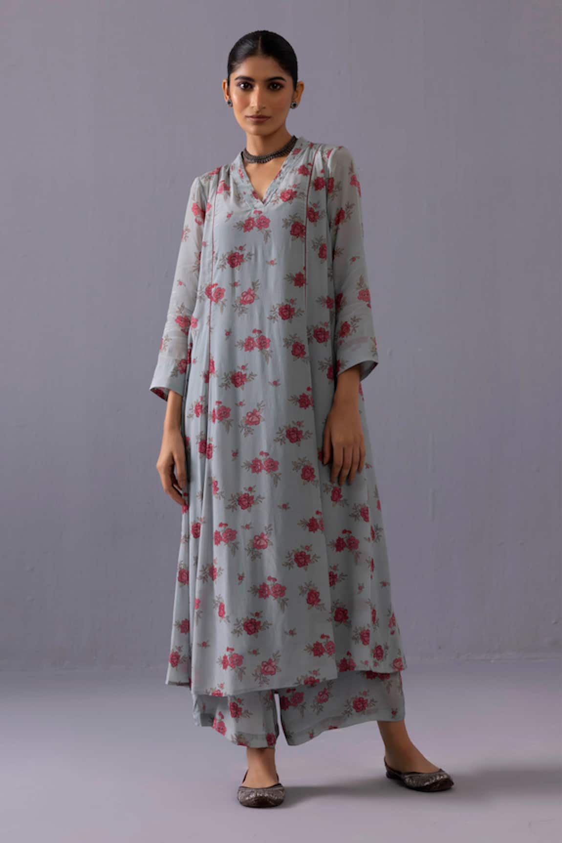 Label Shreya Sharma Thea Floral Print Kurta & Pant Set