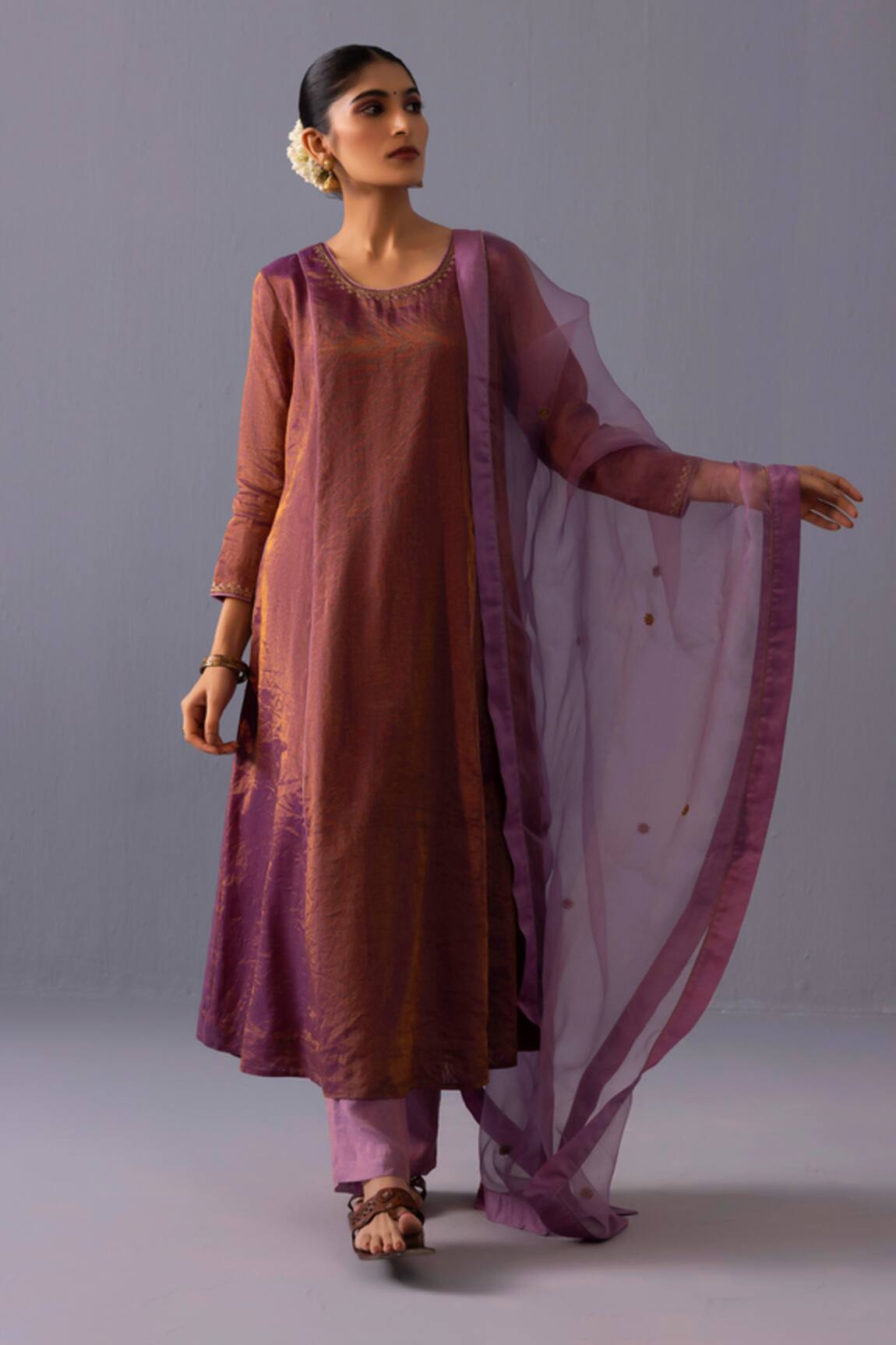 Label Shreya Sharma Himani Neckline Embroidered Kurta Set