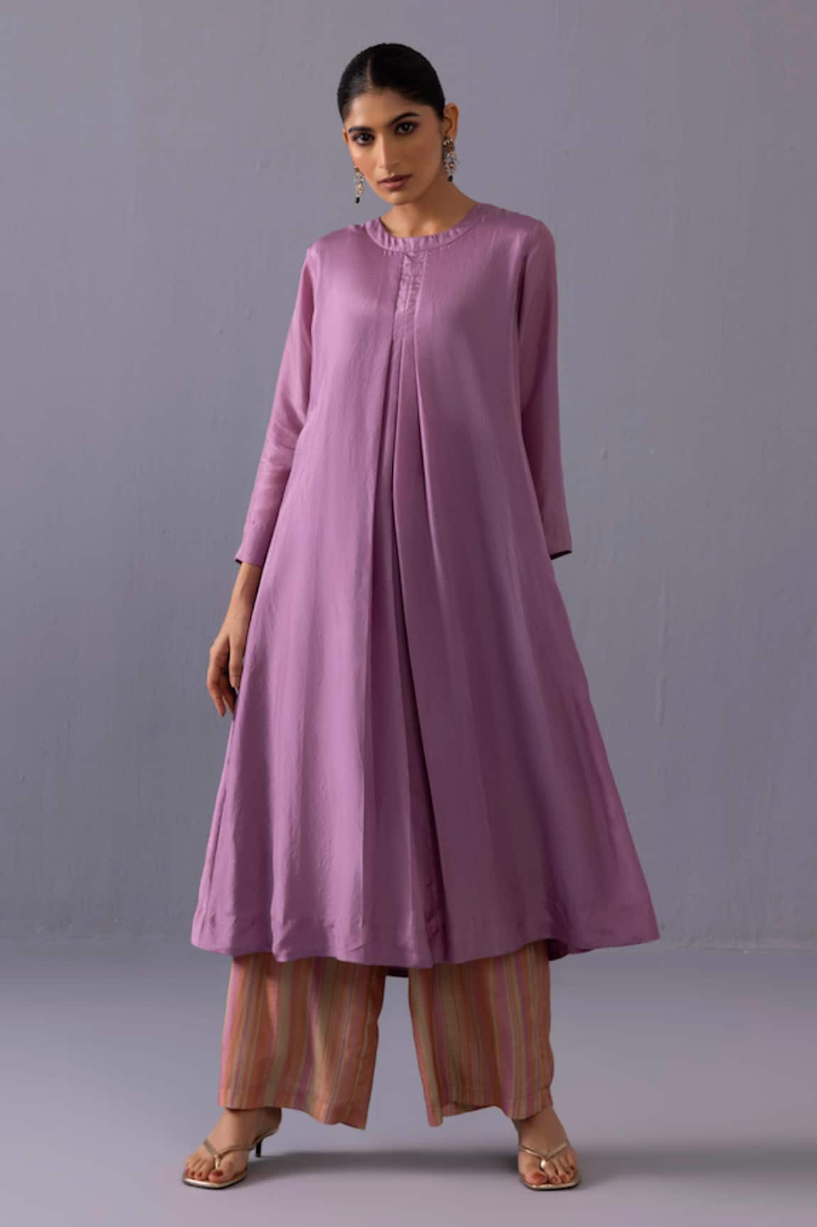 Label Shreya Sharma Maya Pintuck Straight Kurta & Pant Set