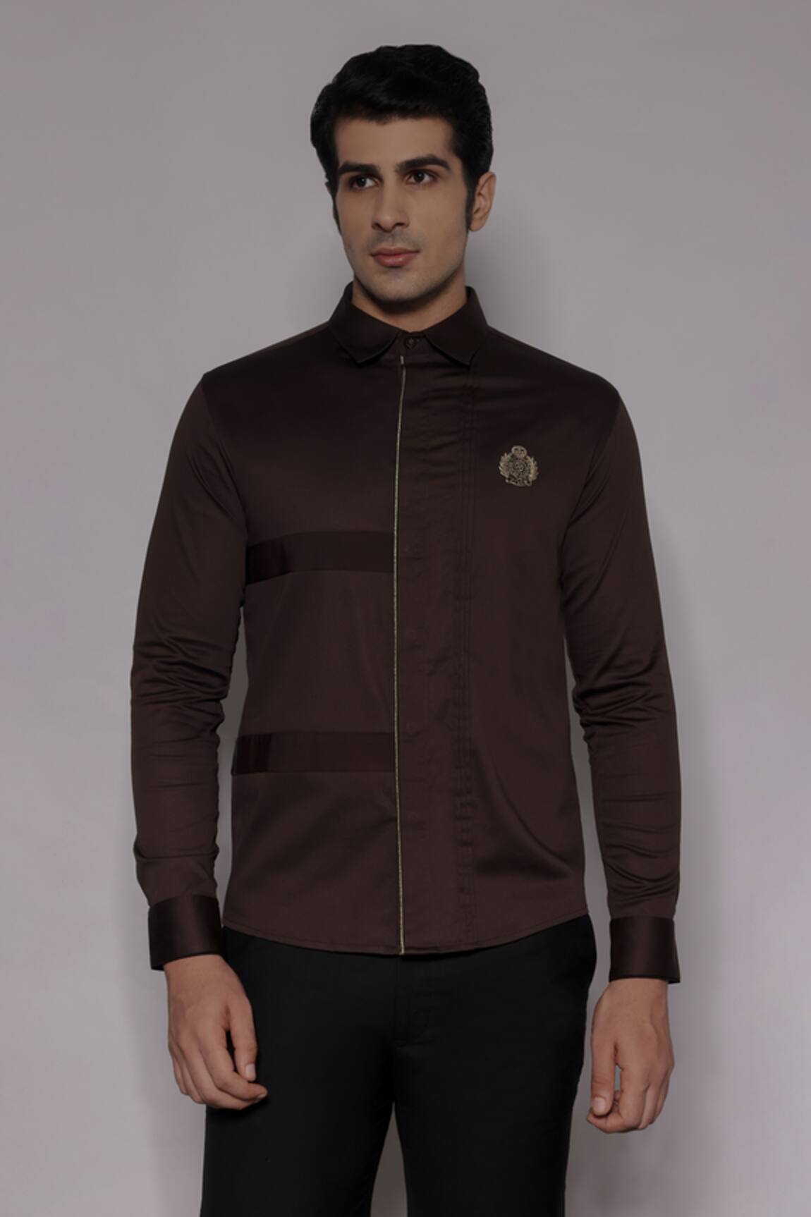 Lacquer Embassy Somertone Pintuck Shirt 